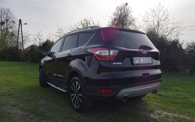 Ford Kuga cena 60900 przebieg: 174500, rok produkcji 2017 z Oborniki małe 172